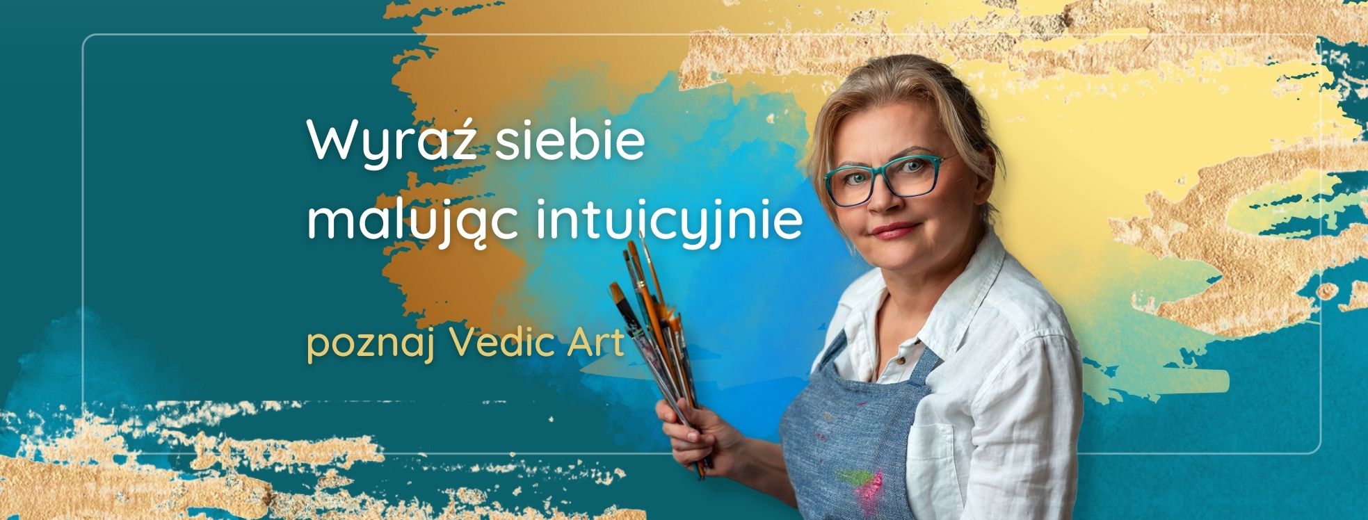 Cover strony o malowaniu intuicyjnym metodą Vedic Art